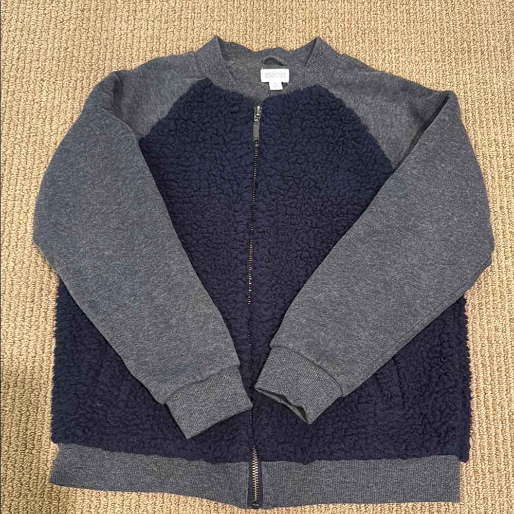 Gymboree Zip Up Jacket in Gray and Blue